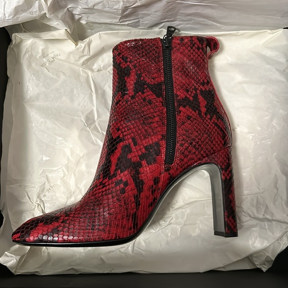Rag & Bone Ellis Boot Red/Black NWT Size 7.5 - Picture 6 of 11